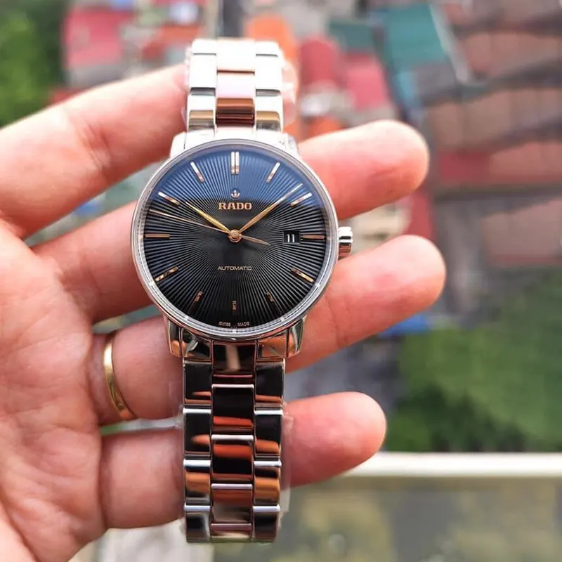 Rado Coupole Classic Automatic Two-tone Black Dial Men's Watch- R22860162